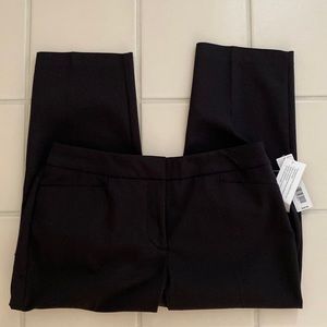 Investments 6 petite cropped black pants